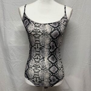 New Snake Skin Print Bodysuit